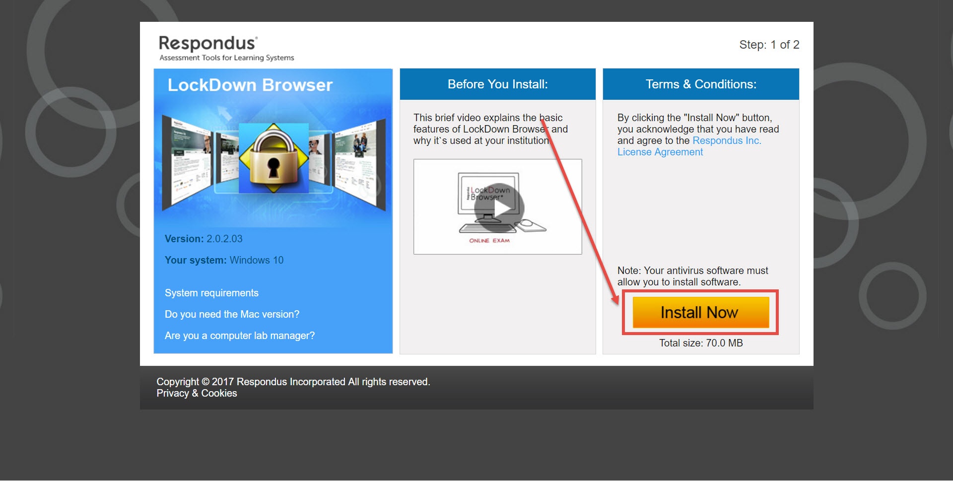 Respondus lockdown browser download for macbook